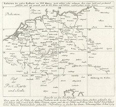 Reduction der grossen Postkarte von XVI Blättern